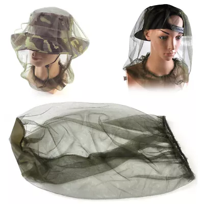 Mosquito Bug Midge Bee Insect Head Mesh Net Face Protector Travel Camping Jm • £4.10