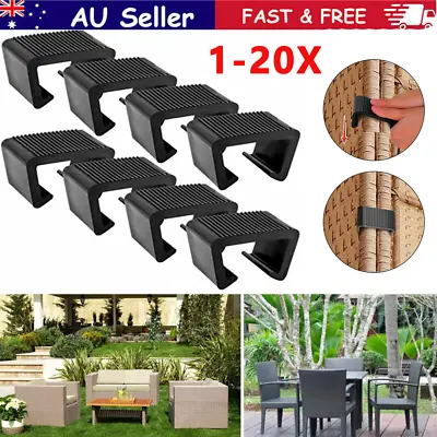 $10.64 • Buy 1-20X Wicker Furniture Clips Plastic Patio Rattan Chair Sofa Clip Garden Outdoor