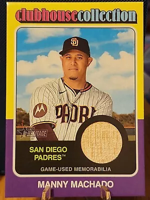 2024 Topps Heritage Manny Machado Game Used Memorabilia San Diego Padres • $5