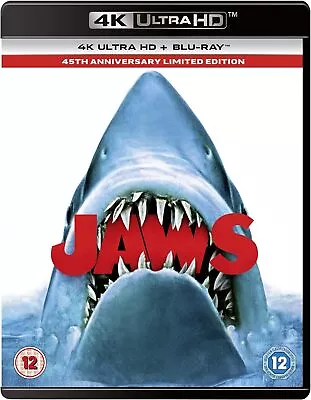 Jaws (4K UHD Blu-ray) Lorraine Gary Murray Hamilton Richard Dreyfuss Robert Shaw • £20.29