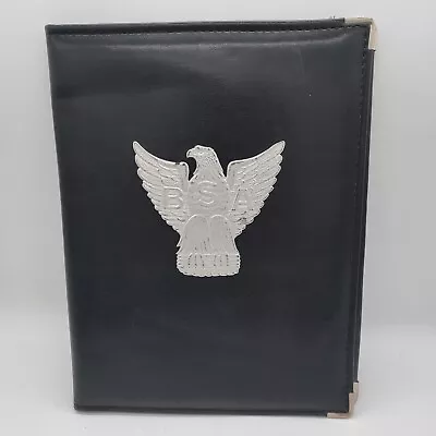 Vintage Boy Scouts Of America Black Folder Planner BSA Eagle  • $28.50