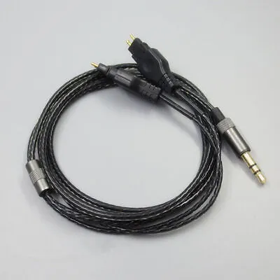 Black Repair Auto Earphone Cable For Sennheiser HD414 HD430 HD650 HD600 HD580 • $13.15