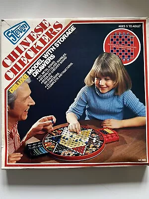 Vintage Steven Deluxe Checkers & Chinese Checkers Complete In Original Box Exc • $34.50