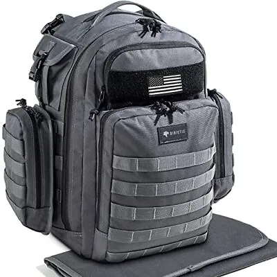  Diaper Bag Backpack For Dad With Diaper Changing Mat Military Diaper Bag For  • $102.77