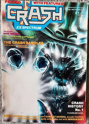 CRASH ZX Spectrum Magazine - Issue # 45 - October 1987 With Crash History - RARE • £7.99