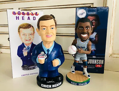 Chick Hearn And Magic Johnson Bobblehead SGA Set ~ Los Angeles Lakers Legends • $99.99