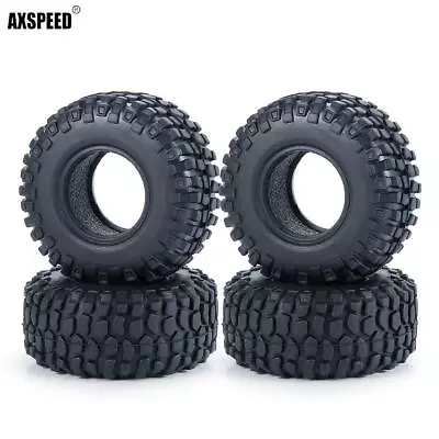 AXSPEED 50/54mm RC 1.0  Micro Crawler Tires Mud Tire For 1:24 Axial SCX24 Cars • $12.38