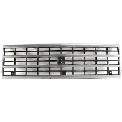 Grille For 92-95 Chevrolet G20 92-96 G30 Silver Shell W/ Black Insert Plastic • $50.94