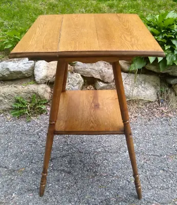 Salvage Parts Antique Oak Side Table Plant Stand Repair Repurpose  • $44.99