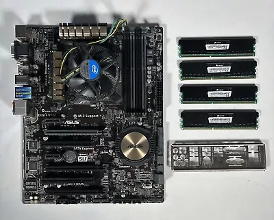 ASUS Z97-A  ATX Motherboard + Intel I5 4590  + 16gb DDR3 1600 Mhz • $100