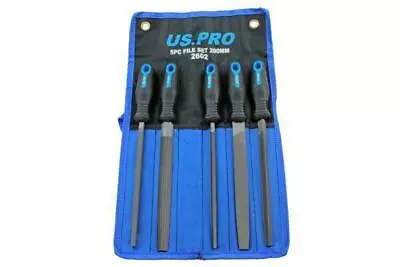 £11.45 • Buy US PRO 5pc METAL FILE SET L200mm Flat Square Round Triangular Half Round