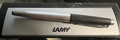 Lamy Pen Fountain Pen 25P Silver Black Cartridge Marking With Box Vintage • $97.67