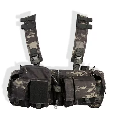 Tactical UW Gen V Detachable Front Chest Rig H Harness W/ Magazine Pouch Bag • $132.33
