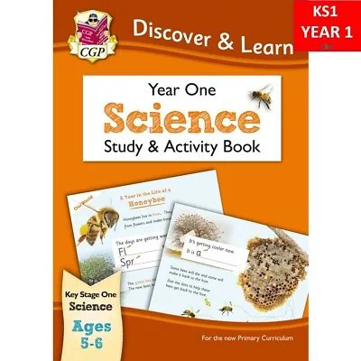 KS1 Year 1 Discover And Learn Science Study And Activity Book Ages 5-6 CGP • £6.99