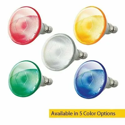 £9.99 • Buy Par 38 80 Watt Coloured Flood Lamp Light Bulb Used With Spike Lights ES 240V