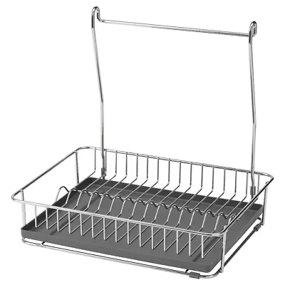 Dish Drying Rack W Drainboard Drainer Kitchen Over Sink Steel Hanging Dip Tray • £30.99