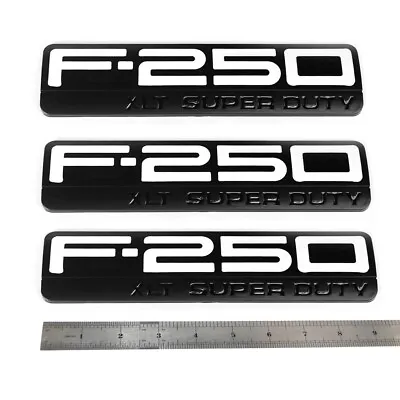 3x OEM F250 XLT Super Duty Side Fender Emblems For Fits F-250 XLT F Black White • $42.90