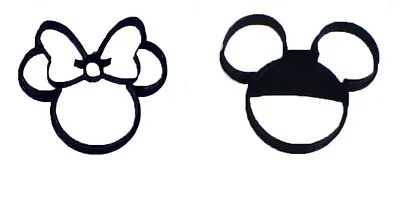 Mickey And Minnie Mouse Heads Disney Set Of 2 Special Cookie Cutter Usa Pr1017 • $3.99