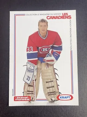 1989-90 Kraft Le Journal De Montreal Postcard Patrick Roy Nr Mint++ • $44.15