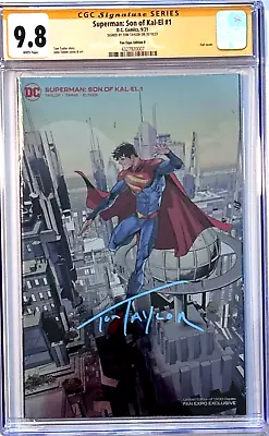 Superman: Son Of Kal-El #1 FOIL CGC SS 9.8 SIGNED Tom Taylor Fan Expo Variant B • $399