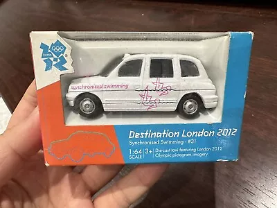 CORGI DESTINATION LONDON 2012 OLYMPICS - 1:64 DIE CAST TAXI CABS #31 Swimming • £9.99