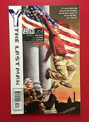 Y: THE LAST MAN #3 (NM) BRIAN K VAUGHAN HTF 1st Print! Vertigo DC 2002 Saga • $45