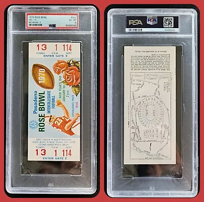 1970 Rose Bowl Ticket Stub Full Complete PSA 6 EX-Mint College Football Game • $239.99