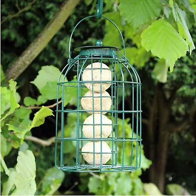 £9.75 • Buy Hanging Wild Bird Feeder Suet Fat Ball Garden Feeding Station Squirrel Resistant