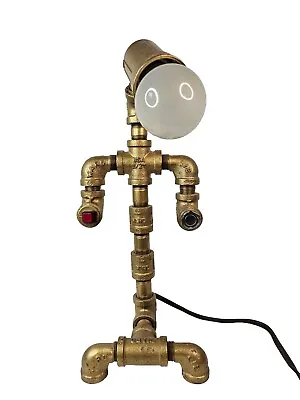 Pipe Fitting Lamp Man Industrial Steampunk Garage Lamp  • $125