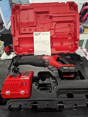 Milwaukee 2821-21 M18 Fuel Sawzall Reciprocating Saw Kit Battery And Charger O78 • $239.99