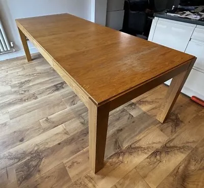 Habitat Drio Oak Extendable Dining Table (seats 4-10) - Used. NO RESERVE • £130