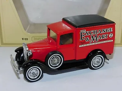 Matchbox Yesteryear Ford Model A Van Exchange & Mart Y22 Code 3 • £12.95