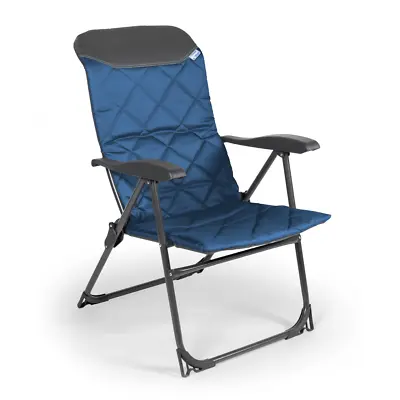 Kampa Skipper 8 Position Reclining Folding Camping Chair - Midnight Blue • £54.99