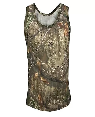 Mens Jungle Camouflage Vest Sleeveless Shirt Top Green Brown Tree M - 5xl • £5.95