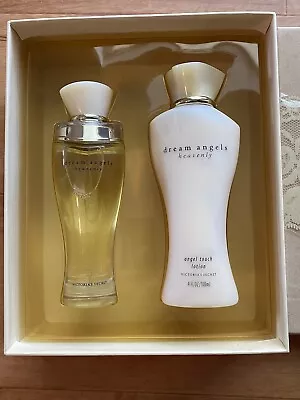 Victoria's Secret Dream Angels Heavenly Eau De Perfume Lotion Set 4oz NIB Vtg • $124.99