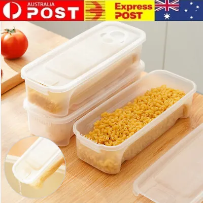 Stackable Spaghetti Noodle Pasta Container Box Food Storage Box Microwave Safe • $11.99