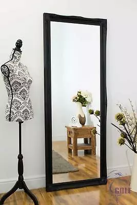 £155.75 • Buy Extra Large Black Shabby Chic Ornate Wall Mirror Bargain 6Ft6 X 2Ft6 198X 75cm