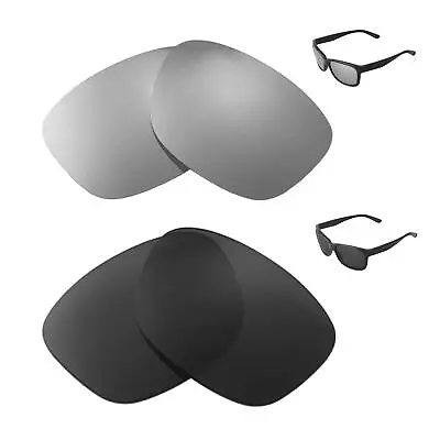 New Walleva Black And Titanium Polarized Replacement Lenses For Oakley Forehand • $39.99