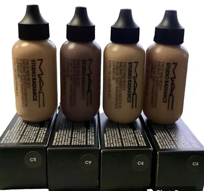 Mac Studio Radiance Face And Body Foundation 1.7 Oz Choose Your Shade Nib • $25.50