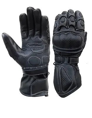 Motorcycle Racing Motocross Cycling Genuine Leather Gloves NEW  M-XXL • $31.99