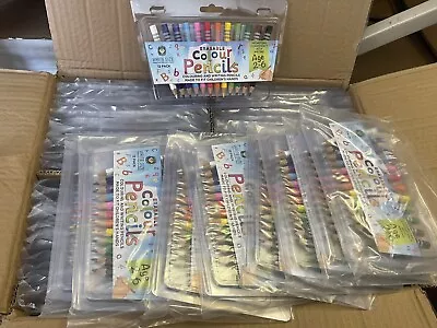 Job Lot 60 Colouring Pencils Age 2-6 For Kids Write Size (5 Packs Of 12) • £6.95