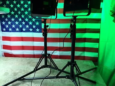 Pixel K80 RGB Professional Video Light Kit W/ Stands Set Of 2 Tested • $149