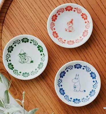 Moomin Small Plate 3pcs Set Moomin Little My Snufkin Magazine Novelty New Japan • $19.90