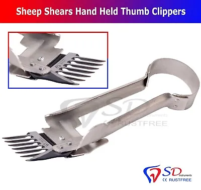 Sheep Shears Hand Held Thumb Clippers Shears -  Livestock - Smile Dentale U.K • £8.99