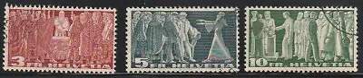 Switzerland    1954-55    Sc # 284-86   Used     (u2) • $2.99
