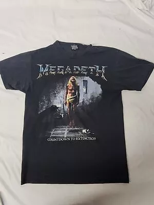 Mega_deth Vtg 1992-1993 Countdown To Extinction Tour Concert *2side T-Shirt • $30.99