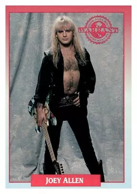 1991 Brockum Rock Cards #245 Joey Allen WARRANT • £1.45