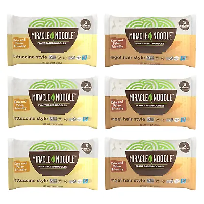 Miracle Noodle Variety Pack (Fettuccine & Angel Hair) - Shirataki & Konjac Noodl • $34.94