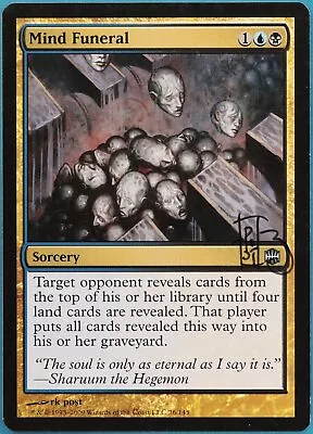 Mind Funeral Alara Reborn NM Blue Black Uncommon SIGNED CARD (295183) ABUGames • $5.19