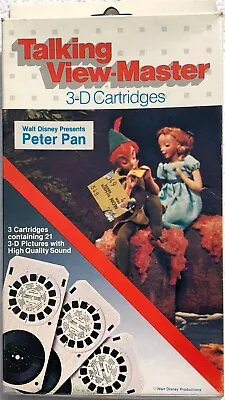 Talking View-Master Cartridges 3-D Walt Disney Peter Pan Cartoon • $12
